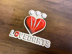 LoveDarts 3D Sticker White Arrows