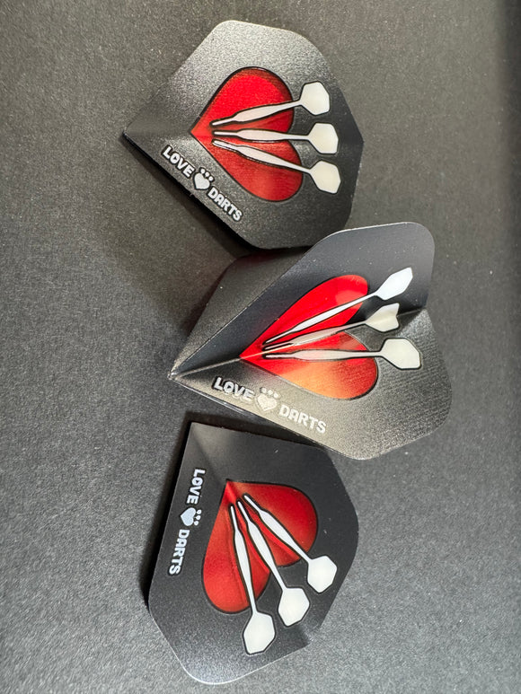 10x sets of LoveDarts Classic Flights (30 flights)