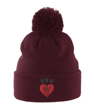 Pom Pom Beanie LoveDarts black arrows