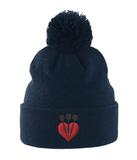 Pom Pom Beanie LoveDarts black arrows