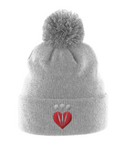 Pom Pom Beanie LoveDarts white arrows