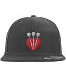 The Classic Snapback Cap LoveDarts white arrows